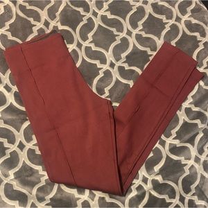 Red Zara Basics Pants